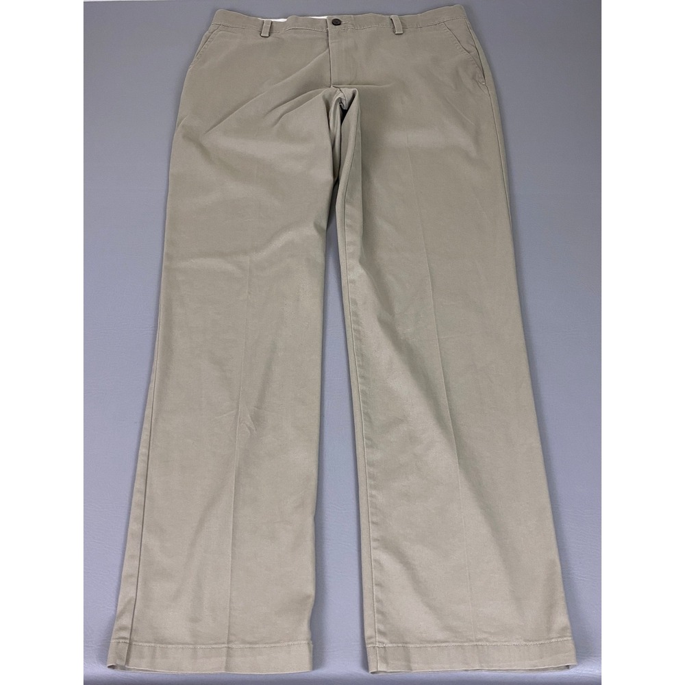 Dockers Classic Fit Pants Men's Size 38x36 Khaki Chino Tan Stretch Flat Front